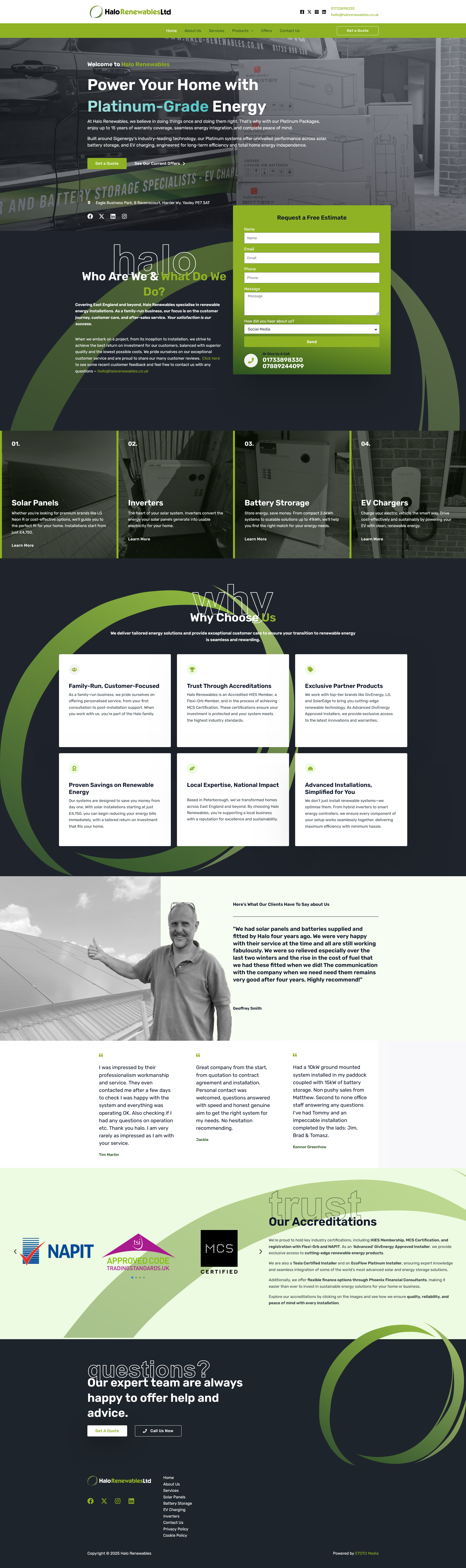 Halo Renewables Full Website