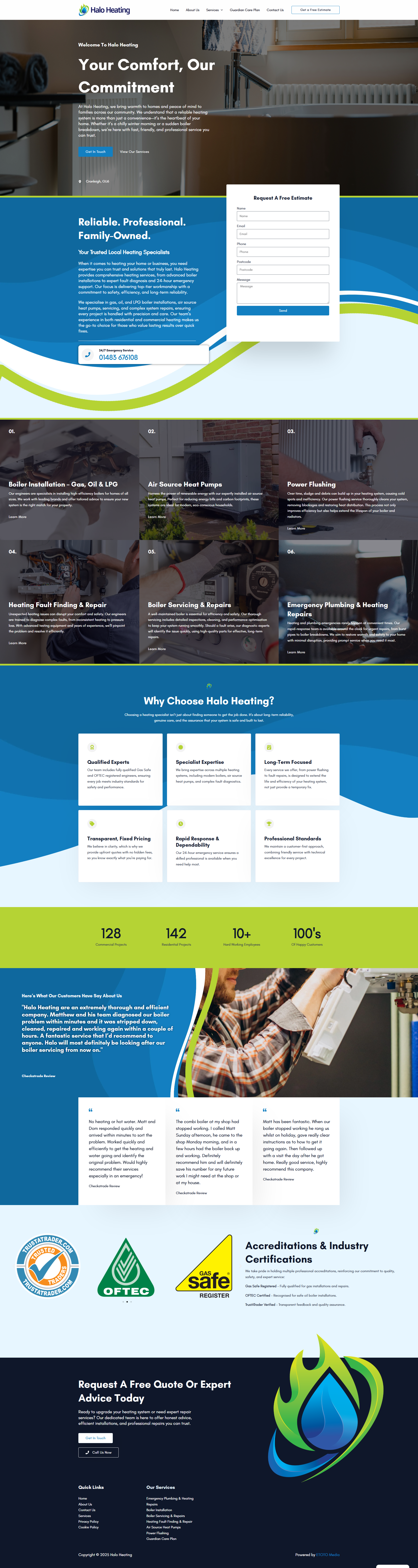 Halo Heating Full Website